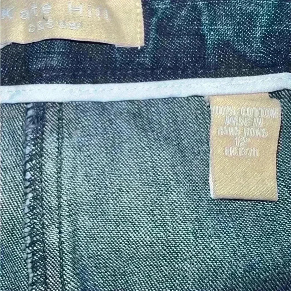 kate hill casual Skirt & Shorts Jean Sz 12 Boho Bohemian Normcore - Picture 7 of 7